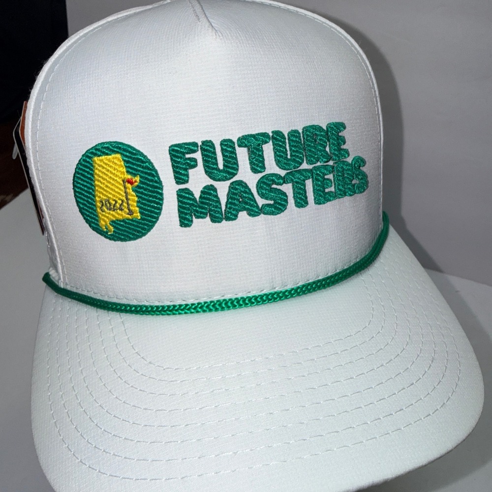 Pukka Future Masters 2022 Golf Cap White Green Rope‎ Snapback Hat Men NWT